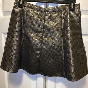 Black and gold holiday party skirt